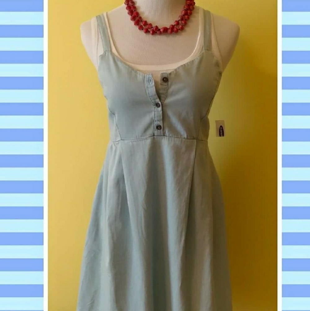 XS Denim Maternity Dress NWT